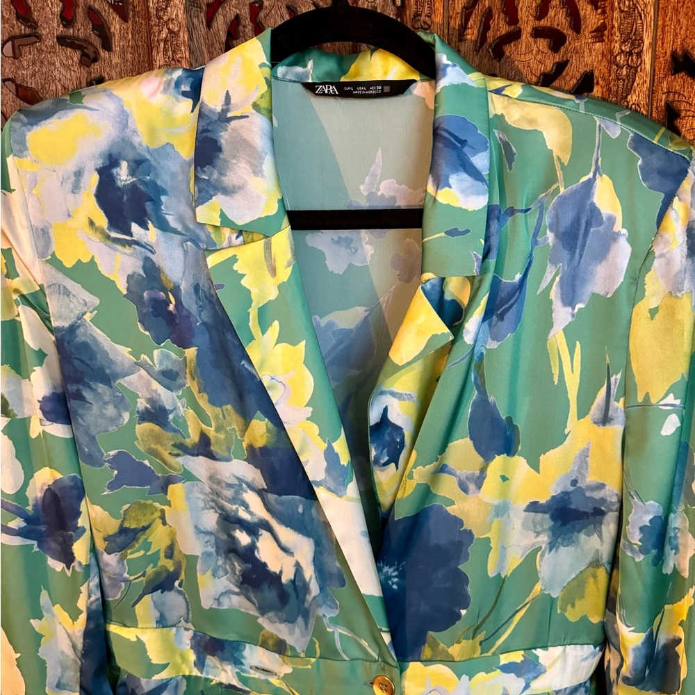 Zara floral jumpsuit, size L